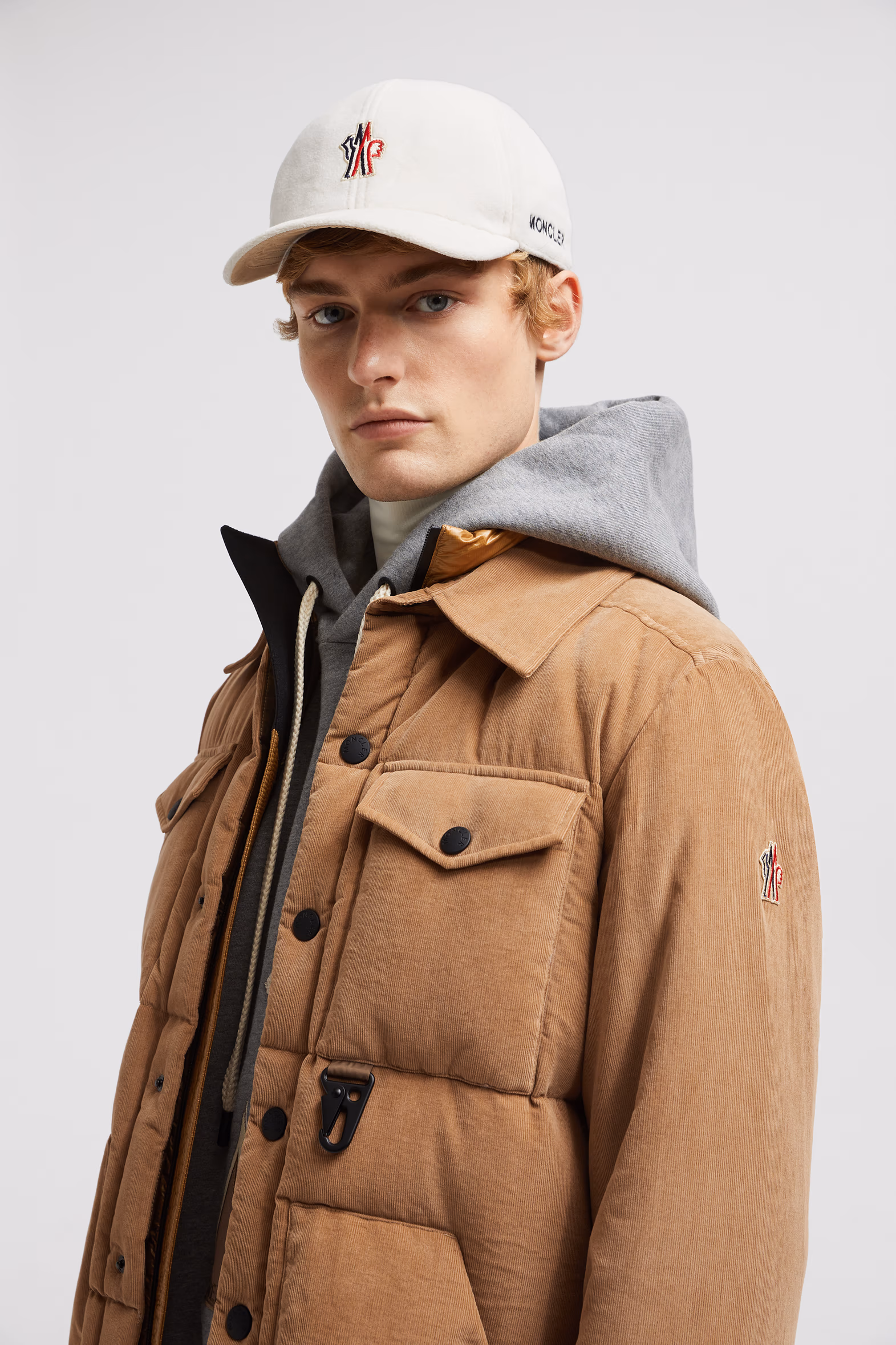 Doudoune-chemise Lech côtelée Hommes Beige Chameau Moncler 4